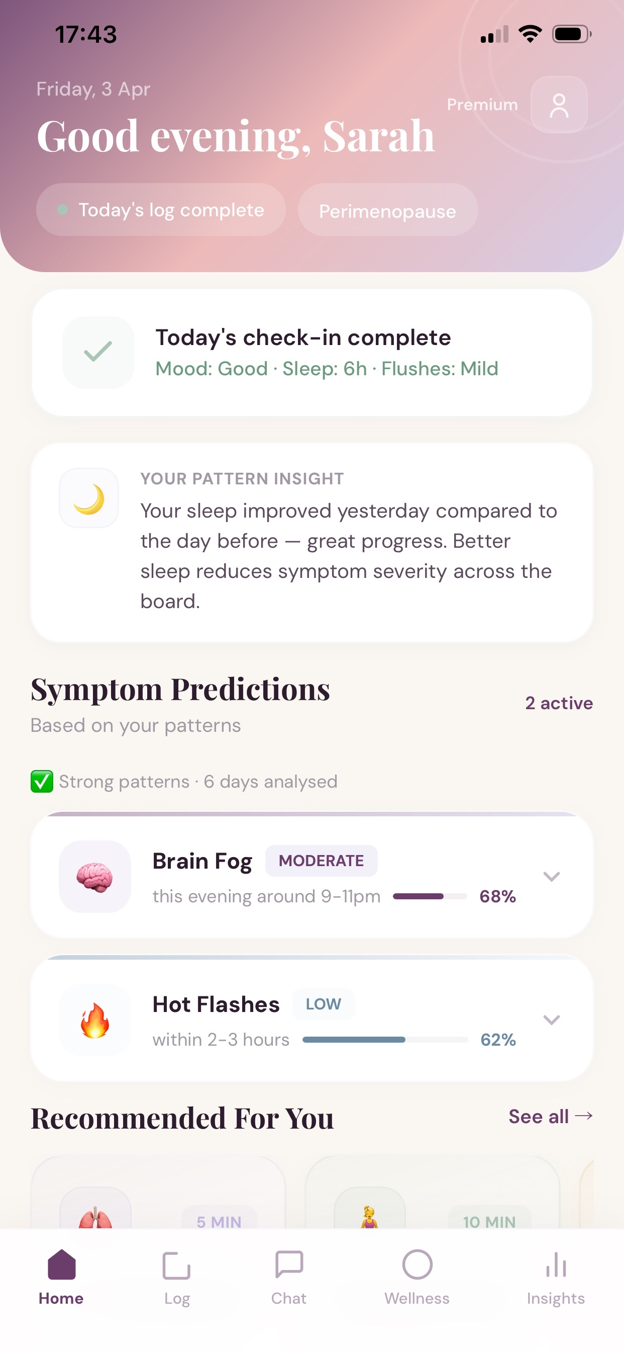 MenoAI Dashboard